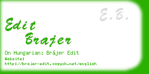 edit brajer business card